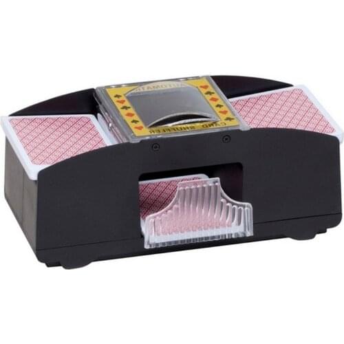 Automatic Shuffle Poker Card Shuffler Playing Casino Robot Shuffling Machine Poker Accessory for Family Board Game Two CARDS