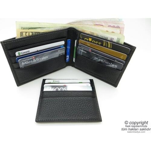 Genuine Leather Wallet | İsme Special Wallet | 12x9 Horizontal | TM 1040-1 Gift Wallet