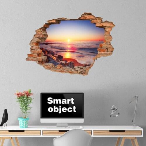 #GO 3d B Ridge Floor/wall Sticker Removable Mural Decals Vinyl Art Living Room Decor New Year Christmas Window Decorations