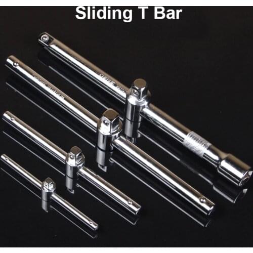 Hot Sale Weelee 1/2" 3/8" 1/4"Sliding T Bar for Sleeve Connection Head Square Adapter Drive Socket Wrench Tools