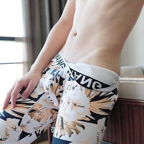 Men Long Johns Thickened Plus Velvet Men Warm Pants Print Elastic Line of Men Slim Sexy Gay Underwear Tight Legging Long Johns