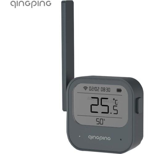 Qingping Commercial Temperature Humidity Sensor Smart App Remote Alarm Monitoring Control Thermometer Support External Probe