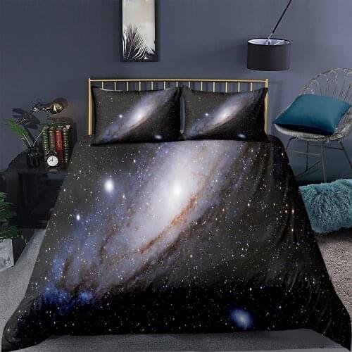 Universe Outer Space Themed 3d Printing Bedspread Galaxy Series Duvet Cover Queen King Size Comforter Bedding Set For Kids Adult
