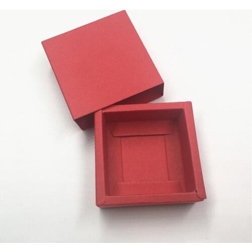 20Pcs/Lot 6.2x6.2x2.3cm Colorful Paper Cardboard Cuboid Drawer Box Packing Storage Candy Gift Box For Dried Flowers Petal Candy