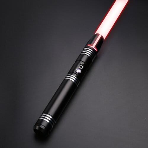 SaberFeast New Lightsaber Dueling RGB Laser Sword 1 Inch Removable Blade Metal Handle Smooth Swing FOC Cosplay Brinquedos-TSK13