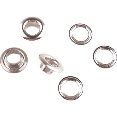 100 sets 12*6*5mm Metal Eyelets Silver with Grommet for Leather craft DIY Scrapbooking Shoe Belt Cap Bag Tag Clothes Accessories