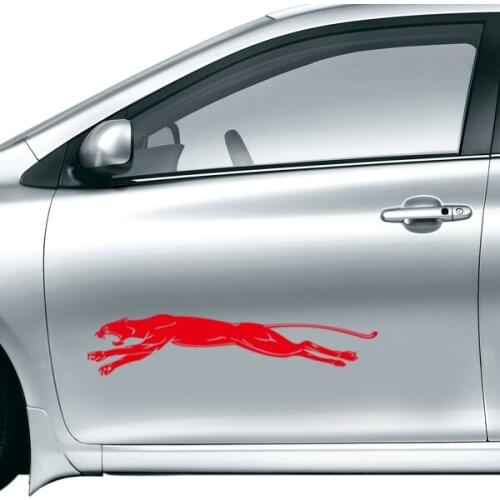 Fashion Running Cheetah Waterproof Reflective Decal Car Sticker Vinyl Car Decoration Home Decor Easy To Apply Removable Durable