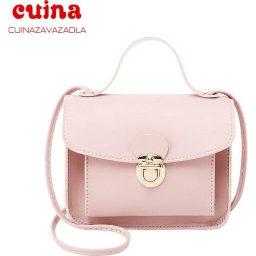 Fashion Small Crossbody Bags For Women Mini Pu Leather Shoulder Messenger Bag For Girl Yellow Bolsas Ladies Phone Purse
