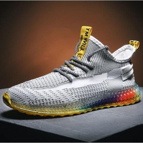 Man Sport Running Shoes Men Jogging Flat Trainers Summer Athletic Footwear Male Mesh Sneakers Breathable