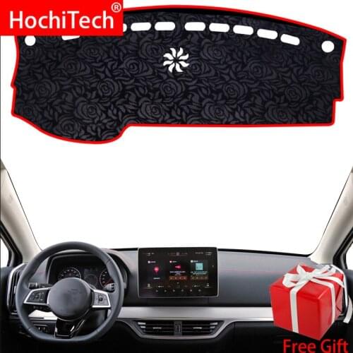 Rose Pattern Non-slip Dashmat Dash Mat Dashboard Cover Pad Cover Carpet Car Sticker for BYD TANG DM 2018 Car Styling