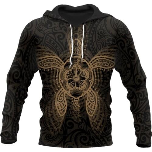 New Zealand Maori Wairua Tattoo Turtle 3D Full Printed Hoodie For Man and Women Sweatshirt Zip Pullover Casual Jacket Tracksuit