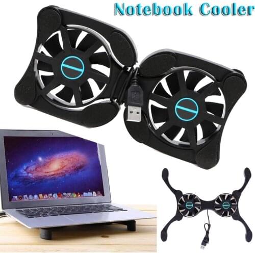 1 Pcs USB Laptop Foldable Cooling Pad Computer Cooling Cooler Fan Computer PC CPU Case Cooling Fan Heat Sink Folding Radiator