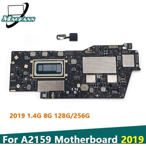 Tested Original A2159 Motherboard for MacBook Pro 13" A2159 Logic Board 820-01598-A 1.4GHz 8GB 128G 256G 2019 Year