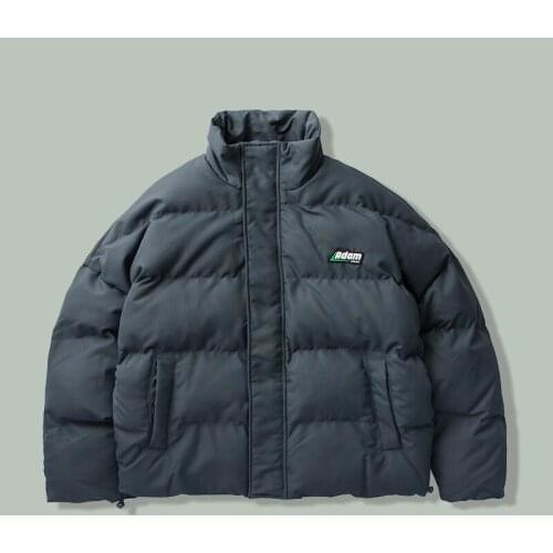 Harajuku Windproof Bubble Parka Mens NEW Hip Hop Streetwear Warm Parkas 2021 Winter Thicken Oversized Solid Color Coat Clothing