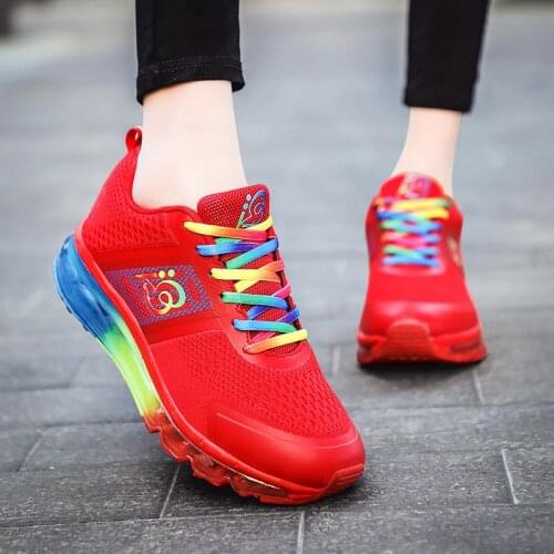 Plus Size Summer Shock Absorption Women Sneakers Men Running Shoes Air Soles Summer Sports Shoes for Women Sport Sneakers B-747