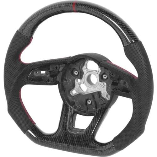 Carbon Fiber Steering Wheel Nappa Perforated Leather Fit for Audi B9 A3 A4 A5 S3 S4 S5 RS3 RS4 RS5 Auto Style