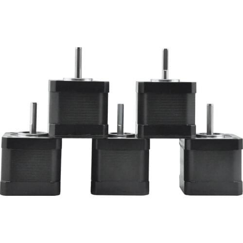 RtelligentNema17 0.71N.M 5PCS Stepper Motor 42CM08 Step Motor Nema 17 1.8A for 3D Printer CNC XYZ