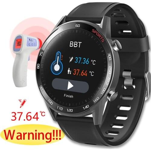 2020New Smart Watch Body Temperature Fitness Tracker Heart Rate Monitor Smartwatch Men Women Sport Fitness Bracelet