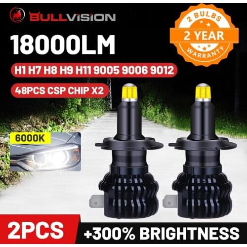 Turbo Led 9005 Hb3 Diode Lamp For Auto 12V 9006 Hb4 Spotlights H8 H9 H11 Lamlada Mini 9012 Hir2 Ice 360 H7 H1 Headlights Csp 50W