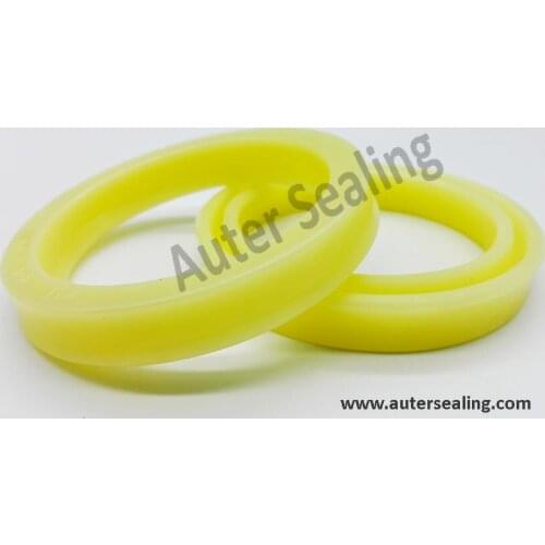 IDI Rod U cup seal ID=45 / 50 / 55 / 65 /75 mm PU Single Lip U seal YELLOW Color U RING Hydraulic rubber ISI seal