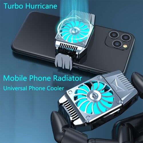 Universal Mobile Phone Radiator Snap-on Cooling Tool For iPhone/Xiaomi/Samsung/Oneplus Cooling Fan Mini Portable Game Cooler