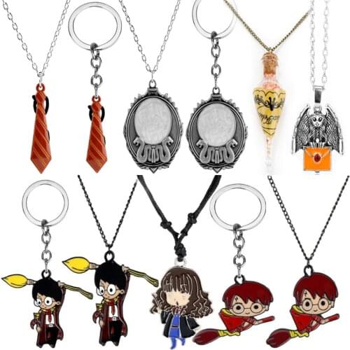 Vintage HP Necklaces School Badge Snake For Women Men Jewelry Fans Gifts