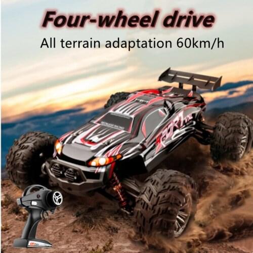 4WD 60KM/H High-speed Remote Control Car 1:10 120M 15Mins Four-Wheel Independent Suspension Shock Electric RC Buggy Toy For Kid