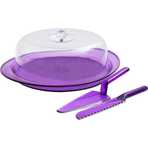 XMor Clamshell Cake Plate Set