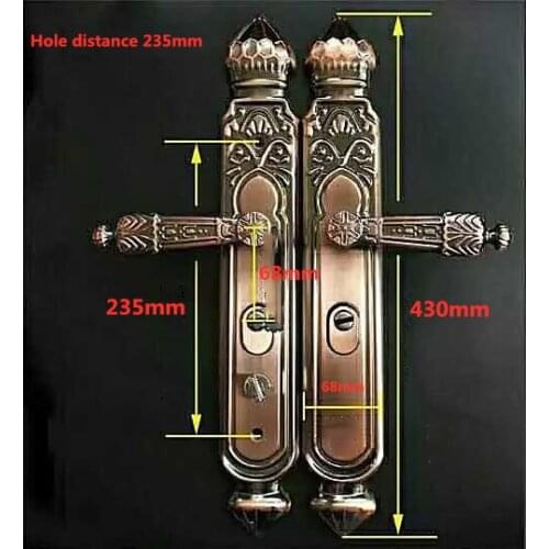 1 Practical door lock set anti-theft lock security lock double latch for bedroom furniture door lock accessories with a key