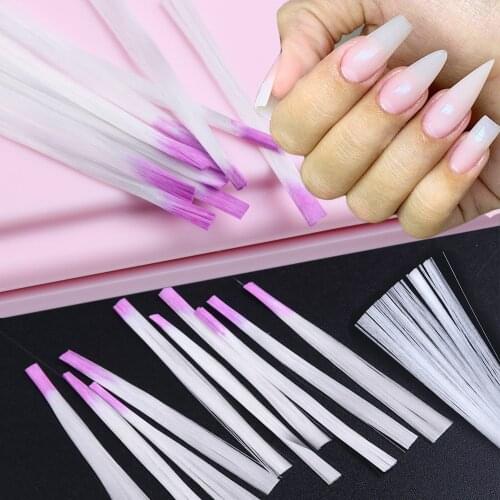 10pcs/bag Nail Art Fiber Glass for Fiberglass Acylic UV Gel Nails Tips Extension Building Manicure Pedicure Salon Tool Kit