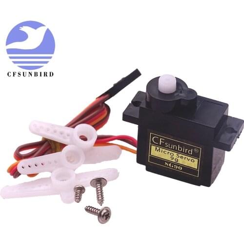 100PCS Black SG90 Pro 9g micro servo for airplane aeroplane 6CH rc helcopter kds esky align helicopter sg90