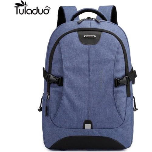 2020 Fashion Mens USB Charging Laptop Backpack Anti Theft Simple School Bag Casual Rucksack Male High Quality And Easy Matching