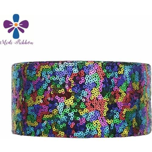 3"75mm Shiny Glitter Cutting Ribbon 25yards/roll Rainbow Hologram DIY Gift Bowknots Pack Hair Band Making