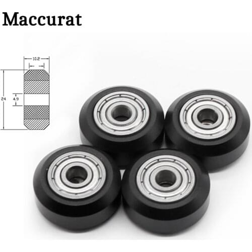 5/10PCS Openbuilds Plastic wheel POM with Bearings big Models Passive Round wheel Idler Pulley Gear perlin wheel for CR10 Ender3