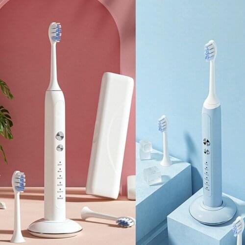 2021 Sonic Electric Toothbrush Adult Timer Brush 5 Mode USB Charger Rechargeable Tooth Brushes Replacement Heads Set