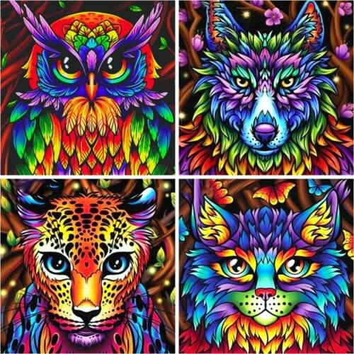 New Arrival 5D Diy Diamond Painting Animal Full Drill Square/Round Diamond Art Cross Stitch Sale Home Decoration Kids Gifts