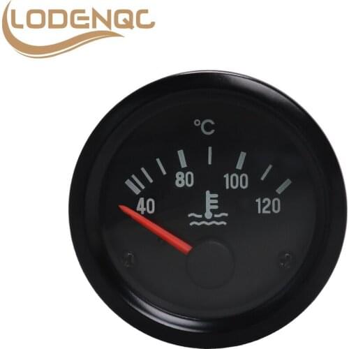 Lodenqc Car Meter Without Sensor 2" 52mm Car Water Temp Gauge 40-120 Celsius Pointer 12V Water Temperature Temp Gauge