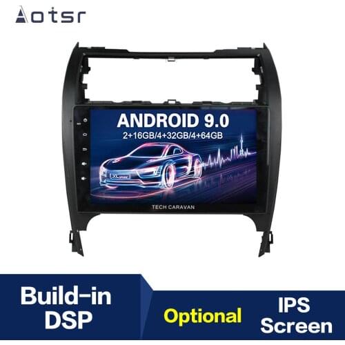 Android 9.0 4+64G DSP IPS Car Radio Player GPS Navigation For TOYOTA CAMRY 2012-2017 Tape Recorder Head Unit Multimedia Player
