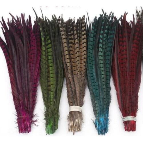 Free shipping 200pcs /color natural Pheasant Feathers 30-35cm/12-14inch pheasant tail feather indian feather headdress accessory