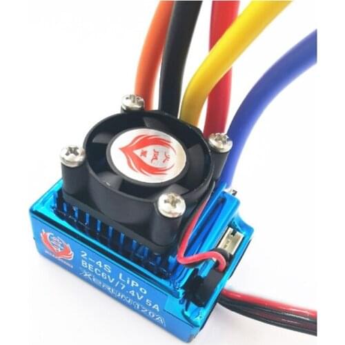 Mitoot 120A Sensored Brushless ESC Speed Controller T plug for 1/8 1/10 1/12 RC Car Crawler