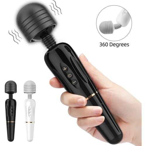 Big Penis Dildo Womans Huge Magic Wand Vibrator USB Charging Female G-spot Massager Clitoral Stimulator Adult Female Sex Toy