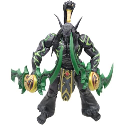 World Of Warcraft WOW Demon Hunter Illidan Anime Movie Figure 18CM 7-inch PVC Game Figma Toys Modle Collect Gift figurines