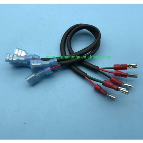 18-20AWG insulation terminal wire harness with 20cm 20AWG wire with 14AWG wire protector