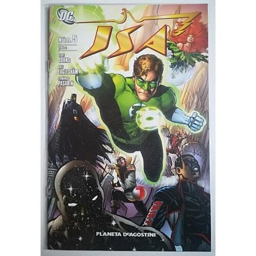 JSA No. 5, DC COMICS, EDITORIAL PLANETA - 2008, LA SOCIEDA DE LA JUSTICIA, 1ª Spanish edition, COMIC BOOK, author GEOFF JOHNS