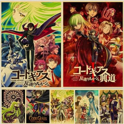 Code Geass Lelouch of the Rebellion Anime Canvas Painting Posters and Prints Wall Art Pictures for Living Room Home Decoration