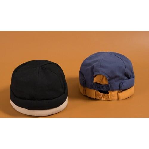 Fashion Mans Vintage Skullcap Hat Womens Cap Brimless Bonnet Winter Beanies Autumn and Keep Warm Hat