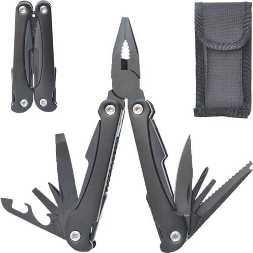 Multitool Pliers Knife Camping Survival Knife Gifts for Men Dad Husband Multitools with Knife Pliers Scissors Saw Screwdriver