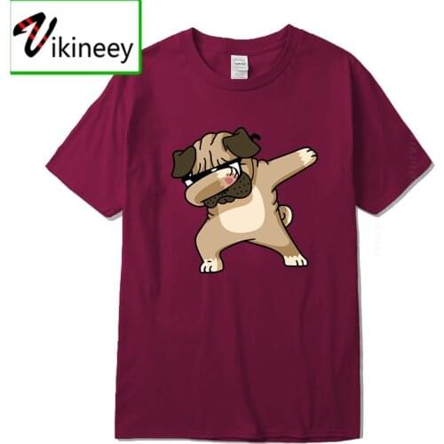 Men Summer T-Shirt Novelty Pug Printed Mens Tops Short Sleeve Casual T Shirts cartoon printed hipster short tees 2020