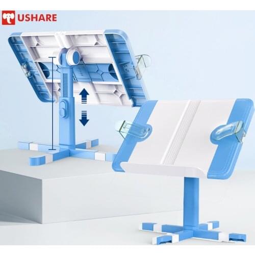 Ushare New Design Book Stand Shelf 180° Angle Adjustable Book Holder ABS High Quality Bookends for Textbook Magazine Music Score