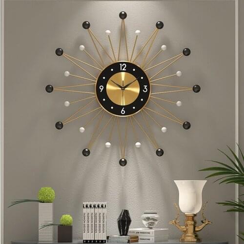 Luxury Big Wall Clock Modern Design Minimalist Silent Wall Clock Large Mediterranean Living Room Home Decor